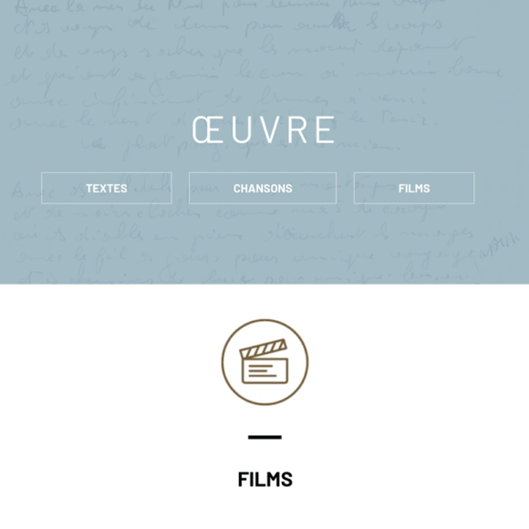 Nouveau sur le site : les films